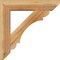 Ekena Millwork Olympic Slat Rough Sawn Bracket w/ Offset Brace, Western Red Cedar, 6"W x 24"D x 24"H BKT0604X24X24OLY06RWR - alternate 4